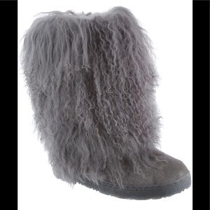 NWT Bearpaw Boetis Charcoal boots size 8